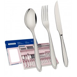 Faqueiro 42 Peças Laguna Em Aço Inox Tramontina Com Facas Para Churrasco